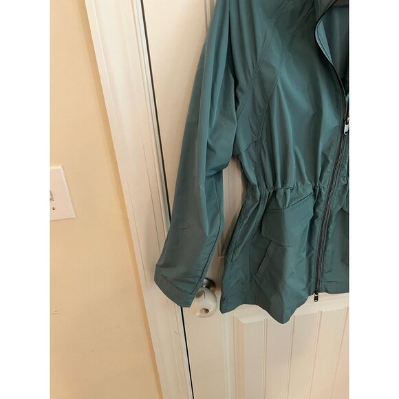 Athleta Westerly Waste-Resistant & Wind-Resistant Blue Jacket‎ Sz Medium NWT - Picture 4 of 6